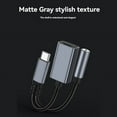 thumbnail image 6 of 3in1 USB C to 3.5mm/Type-C/IOS Aux Audio Adapter PD Fast Charge Headphone Converter Gray, 6 of 8