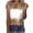 Khaki, variant on Women Tank Tops Loose Fit Purple Womens T Shirts Casual Cotton Solid Color Tshirts