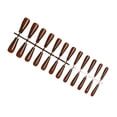 thumbnail image 4 of Fake Nail Set French Style Scratch Resistant Press-on Fingernails Full Cover Removable Trimble Adjustable Manicure Stickers Type 12, 4 of 6
