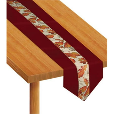 

Beistle - 90187 - Autumn Leaves Fabric Table Runner - Pack of 6