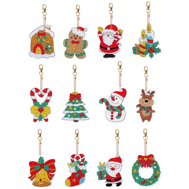 12 Llaveros Taladro Papá Noel Navideño para Fiesta en Casa Navidad (#158)