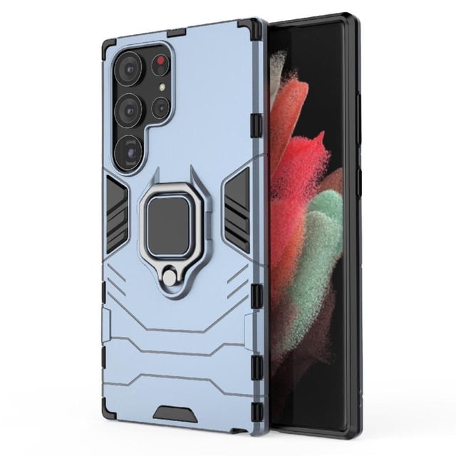 Funda para Samsung Galaxy S23 ULTRA 5G con Soporte Anillo Giratorio 360° y Protección Resistente a Golpes y Caídas