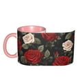 thumbnail image 4 of Rose Coffee Mug Fun Custom Ceramic Mugs 11oz Pink, 4 of 5