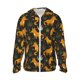 thumbnail image 1 of Balery Funny Fox by the Field Sudadera ligera de manga larga con capucha y protección solar UPF 50+ para hombre y mujer, ideal para pesca y running-X-Large, 1 of 7