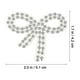 thumbnail image 5 of unbranded 5Ud Parches De Lazo Con Pedrería Con Aplicación Fácil Para Ropa Sombreros Y Bolsas Plata, 5 of 6