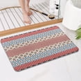 thumbnail image 4 of Multicolor Geometric Boho Pattern Bathroom Rugs Mat,Non Slip Microfiber Bathroom Rug,Rubber Backing,Soft Bathroom Mats for Bathroom Floor,Tub and Shower,17x27in(43x68cm), 4 of 5