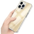 thumbnail image 4 of iPhone 13 PRO, Cool Mirror Phone Case. Slim, Sleek, Stylish Reflective Makeup Mirror Case for iPhone. Hard TPU PC Shockproof Back Cover. (Gold) Gold -, 4 of 8
