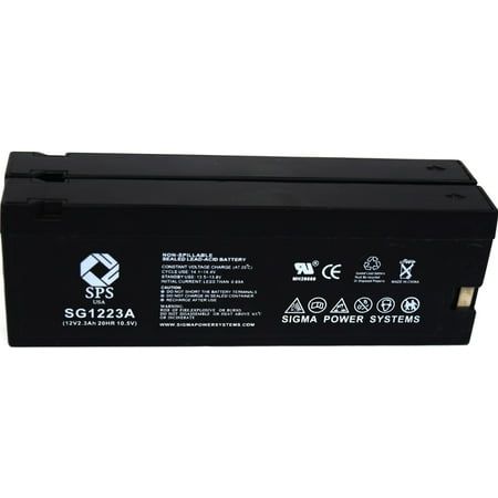 SPS Brand 12V 2.3 Ah (Terminal A) Replacement for Panasonic Camcorders NV-6500 (Camcorder Battery) (2 Pack)