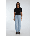 thumbnail image 3 of Forever 21 WGA Pointelle Ss Sweater With Collar And Button Placket, Color-Black, Size-S, 3 of 5
