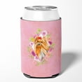 thumbnail image 2 of Carolines Treasures CK4195CC Yorkshire Terrier Design2 Pink Flowers Can or Bottle Hugger Can Hugger multicolor, 2 of 5