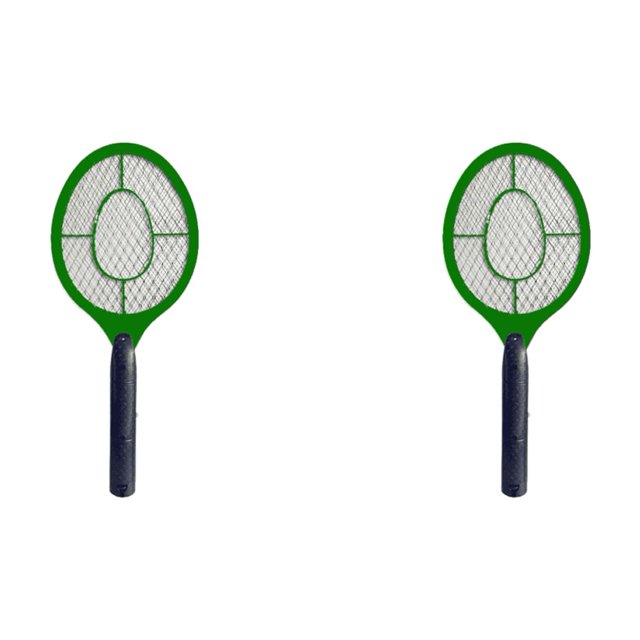 Raqueta Bug Zapper Matamoscas Eléctrico Batería Mano Powe () Rojo Verde