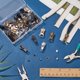 thumbnail image 5 of Kit de reparación de cremalleras de 66 piezas, 5 estilos, tirador de cremallera n.° 5, deslizador de cremallera de repuesto, cremallera de aleación de zinc, tope inferior y tope superior., 5 of 6