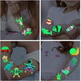 thumbnail image 5 of Tatuaje Infantil, 12 Hojas Tatuaje Efímero Fluorescente para Niños, Niñas, Niños, Estilo Mixto Tatoo Sticker Unicornio Pirata Dinosaurio Animales, Pequeño Regalo de Cumpleaños para Niños, 5 of 5