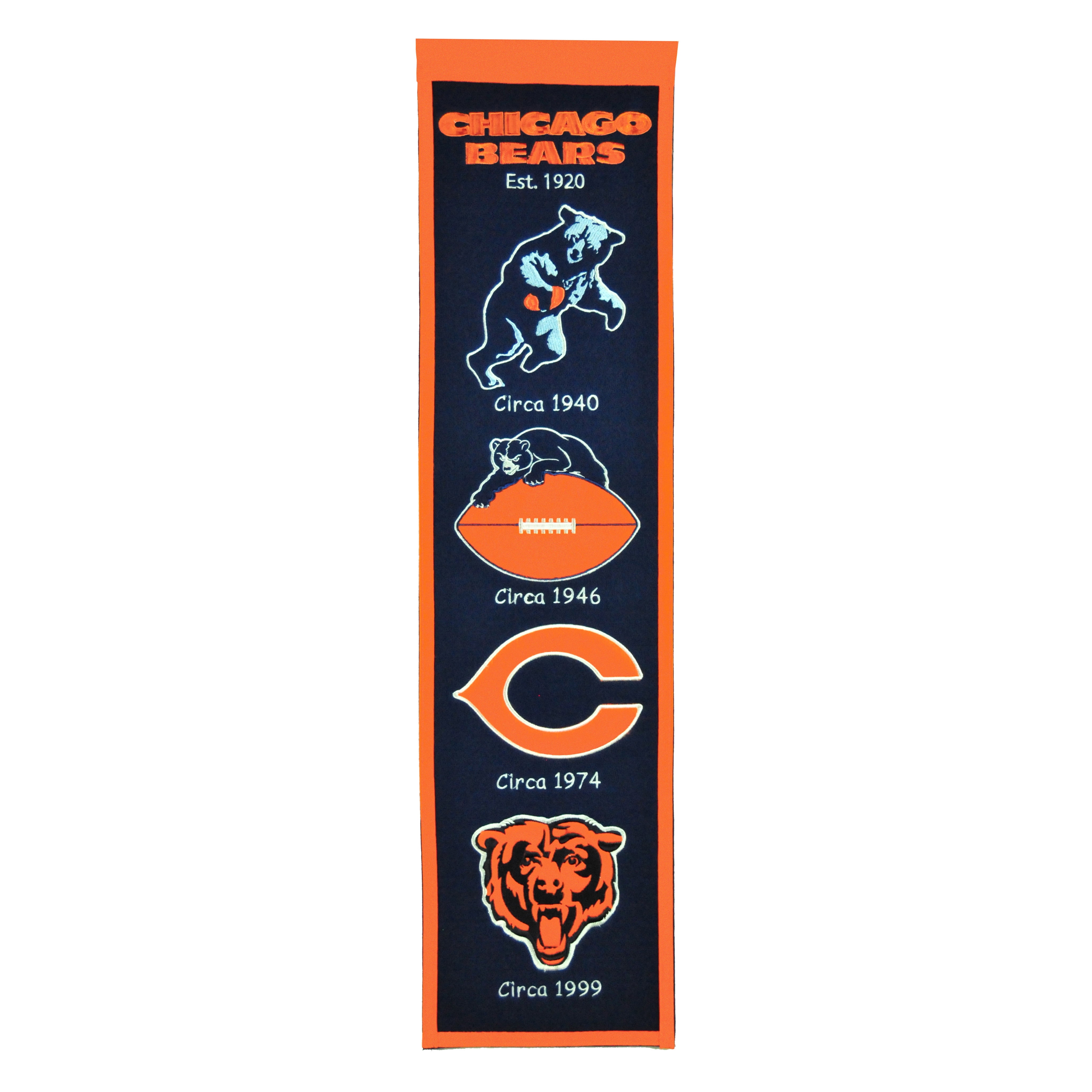 Chicago Bears 8" x 32" Premium Heritage Banner - Walmart.com