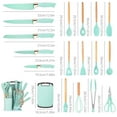 thumbnail image 2 of HEESEM 19-Piece Mini portable kit Silicone Kitchen Utensil & Knife Set - Heat-Resistant Cooking Tools Non-Stick Safe, 2 of 11