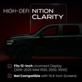 thumbnail image 3 of Protector de pantalla Kykr de vidrio templado 12" para Dodge Ram 2019-2025, 3 of 7