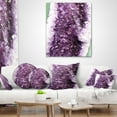 thumbnail image 4 of Designart Purple Precious Stones - Abstract Throw Pillow - 16x16, 4 of 5