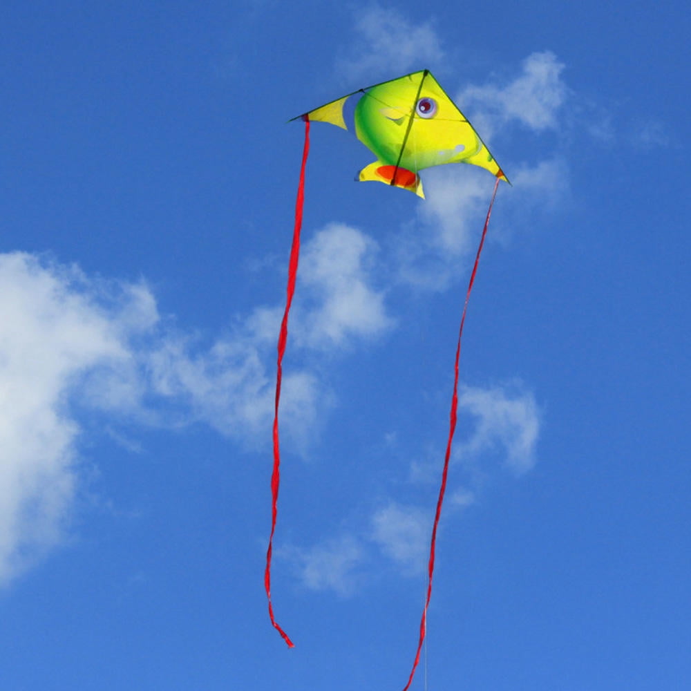 Suodoka 3-Piece Delta Kite Set – Tropical Fish & Octopus Kites, Lightweight, Vibrant Colors, Easy Setup for All Ages