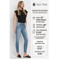 thumbnail image 3 of Flying Monkey - High Rise Ankle Skinny Jeans with Distressed Step Hem (28" Inseam) - F4750, 3 of 10