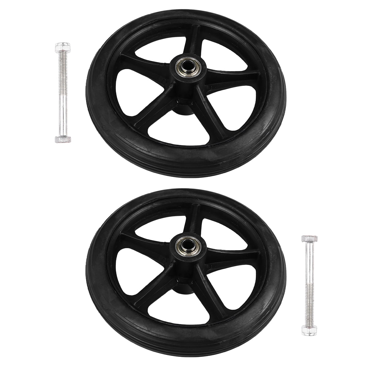 FRCOLOR 2Pcs Wheelchair Front Wheel 7 Inch Manual Wheelchair Front