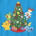 thumbnail image 2 of Boy's Pokemon Christmas Tree Friends  Graphic Tee Turquoise Medium, 2 of 4