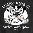 thumbnail image 3 of Disney - Mickey & Friends - Mickey & Minnie - Everything is Better with You - Toddler And Youth Girls Short Sleeve Graphic T-Shirt, 3 of 5