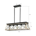 thumbnail image 2 of Topcobe 5-Light Farmhouse Chandeliers, Kitchen Island Pendant Light Fixture, Oak, 2 of 6