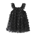 thumbnail image 4 of HJYCHN Girls Dresses Sleeveless Butterfly Mesh Party Gown with Ruffled Straps for Carnival Toddler Dress 3-4 Years, 4 of 4