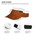 thumbnail image 3 of Kdxio Golden Giltter Print Sun Visor Hat Golf Visor Adjustable Velcro Outdoor Sports Cap For Men Women, 3 of 7