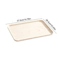 thumbnail image 3 of JHyouerji Imitation Wood Grain Plastic Serving Tray 15x10in Anti Slip Raised Feet Fruit Snack Storage Platter Stackable Kitchen Dinner Tray, 3 of 9