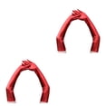 thumbnail image 3 of Minnieouse Guantes largos hasta el codo, accesorio de ropa para mujer, adorno de vestir para niñas, guante de fiesta de charol para mujer con Color sólido Rojo 2piezas Minnieouse CBP469226, 3 of 6