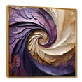 thumbnail image 2 of Designart "Tranquil Purple Pottery Spirals" Abstract Spirals Floater Framed Wall Art Living Room, 2 of 5