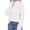 White, variant on MSJUHEG Womens Sweaters Turtleneck Sweater Women Acrylic Fibres High Neck Pullover Style Long Sleeves Lightweight Women'S Sweaters Gray S