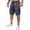 FF84_Dark Gray, variant on Mens Cargo Shorts Elastic Waist Running Hiking Bermuda Shorts Knee Length Casual Summer Shorts with Multiple Pockets Khaki L