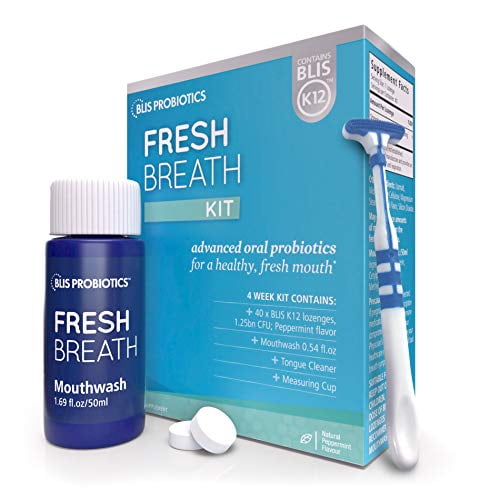 BLIS Fresh Breath Kit with Potent BLIS K12 Oral Probiotics Clinically