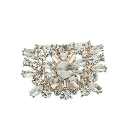 

1pcs Accessories High Heel Wedding Rhinestone Shoe Decorations Clip Charm Buckle Square Clamp Shiny Clips GOLD