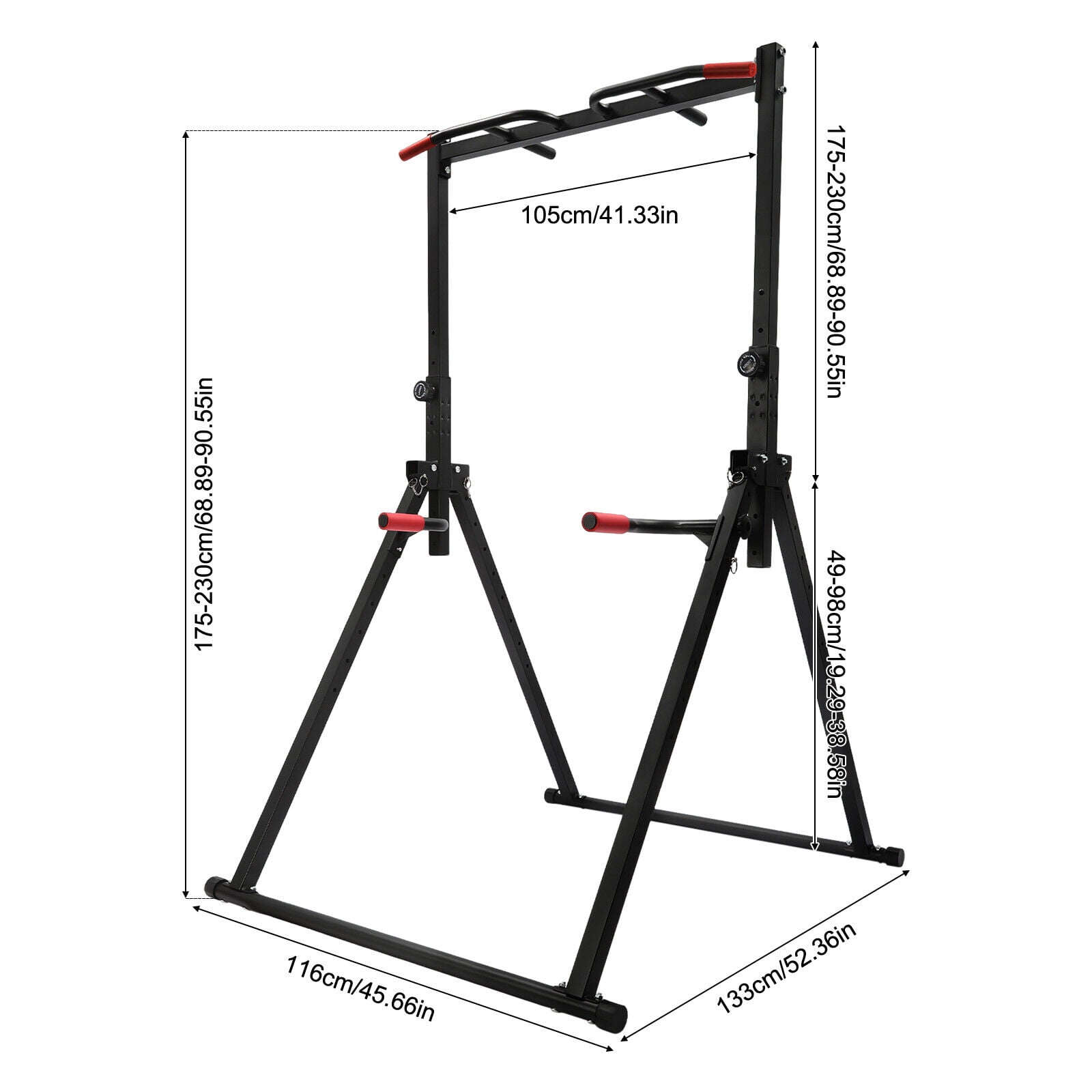 Adjustable Height Home Pull Up Bar Triangular Pull Up Station, Pull Up Bar for Home Gym Strength Training Equipment