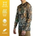thumbnail image 5 of HOT SHOT Men's Camo Hunting Lightweight Performance Long Sleeve Shirt - Realtree Edge, Large, 5 of 5