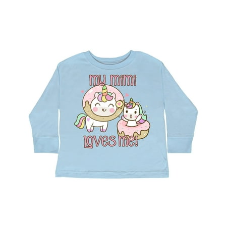 

Inktastic My Mimi Loves Me Gift Toddler Boy or Toddler Girl Long Sleeve T-Shirt
