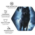 thumbnail image 4 of Balery 6 Pcs Night Scene Of Wolvesleather Coasters Set, Drink Table Cup Coasters For Living Room Kitchen Coffee Decor, 4 of 9