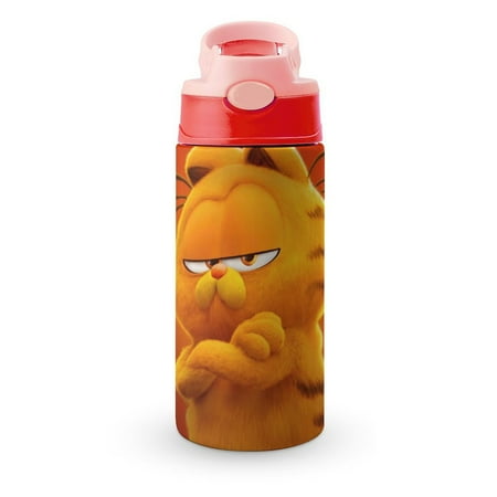 

GarField Small Water Bottle for Kid 12oz Insulated Bottles with Straw Lid Stainless Steel Tumbler Vacuum Cup Thermal Bottles