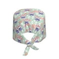 thumbnail image 2 of Scrub Caps Women Men - Bulldog Soft Comfy Waterproof Adjustable Working Cap Scrub Hats Surgical Caps for Women Men With Sweatband, Nurse Caps for Women Men, 2 of 6
