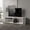 White+Particle Board+Melamine, variant on LHYY FM FURNITURE Mayo TVStand for 70"Screen with Open Storage and Melamine Finish,Wengue