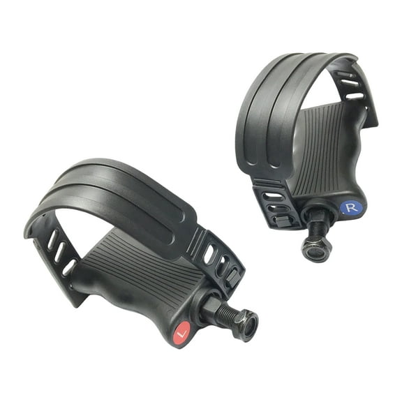 RUISINERY Thread Exercise Bike Pedals Texture Anti Slip Base Adjustable Foot Strap Suitable for Cycling Machines Repair