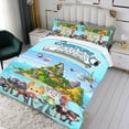 thumbnail image 3 of Los Casos de las Criaturas Conjunto de sábanas temático, trío de piezas, cómodo y amigable con la piel, diseño único, regalo de decoración para el hogar para familiares, amigos y fans,135cm *200cm, 3 of 6