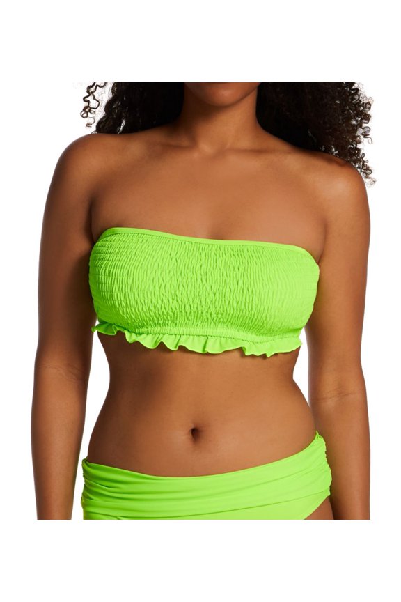 Women's Pour Moi 13202R Free Spirit Strapless Underwire Swim Top (Lime 32C)