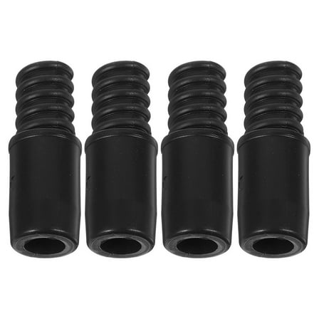 Tineasur Plastic Threaded Tip for Broom Poles, Black, Reliable and