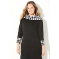 thumbnail image 3 of Catherines Women's Plus Size Cowl Neck Sweater Dress, 3 of 4