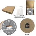 thumbnail image 4 of Eveokoki Rustic Kitchen Wall Clock Wooden Office Coffee Decor Wall Clocks 10 inches Silent Clocks for Kitchen/Office/Coffee Corner Coffee Bar Decoration, 4 of 8
