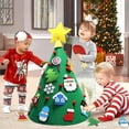 thumbnail image 2 of Montessori Felt Christmas Tree for Kids 3D,Felt Christmas Tree for Toddlers,Toddler Felt Christmas Tree,Felt Christmas Tree Ornaments,Felt Christmas Tree for Kids Wall with Lights (Green), 2 of 10